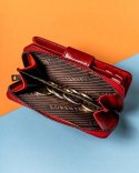 Klasyczny, elegancki portfel damski na zatrzask i suwak - Lorenti Klasyczny, elegancki portfel damski na zatrzask i suwak - Lorenti