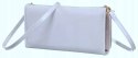 Elegancka torebka-portfel 2w1 w szarym kolorze zamykana na magnetyczny zatrzask - Rovicky Elegancka torebka-portfel 2w1 w szarym kolorze zamykana na magnetyczny zatrzask - Rovicky