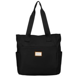 Minimalistyczna pojemna torebka shopper na ramię - Rovicky