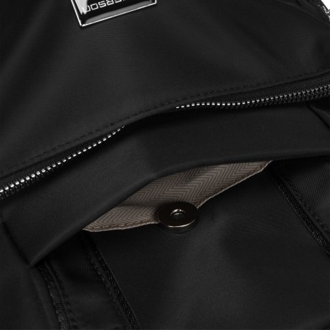 Elegancki plecak damski miejski w czarnym kolorze - Peterson