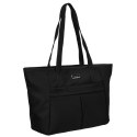 Stylowa torba shopper damska w czarnym kolorze - Peterson Stylowa torba shopper damska w czarnym kolorze - Peterson