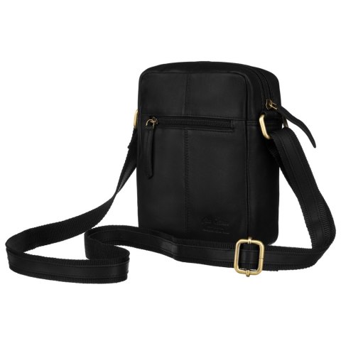 Klasyczna torba listonoszka ze skóry naturalnej - Peterson