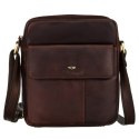 Torba damska listonoszka crossbody ze skóry naturalnej - Peterson
