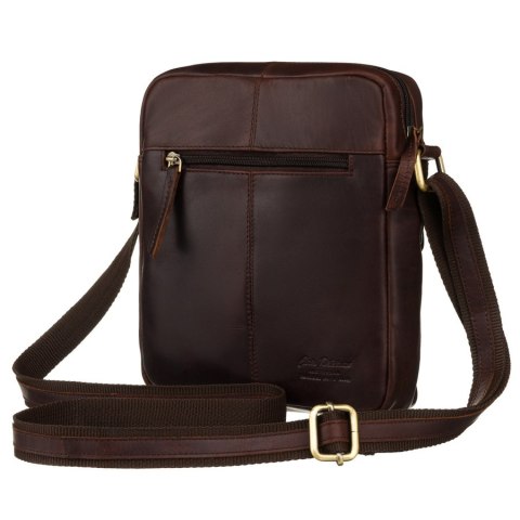 Torba damska listonoszka crossbody ze skóry naturalnej - Peterson