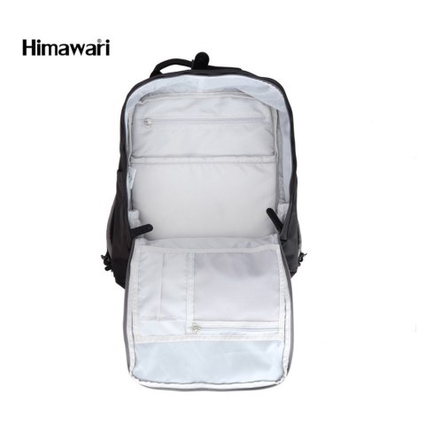 Plecak szaro-czarny z kieszeniami na laptopa 15'' - Himawari