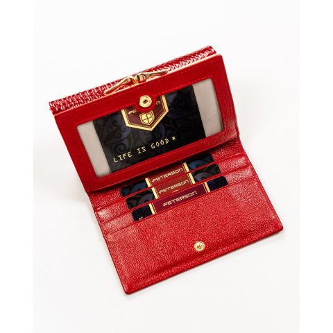 Portfel damski na prezent z ochroną kart RFID - Peterson