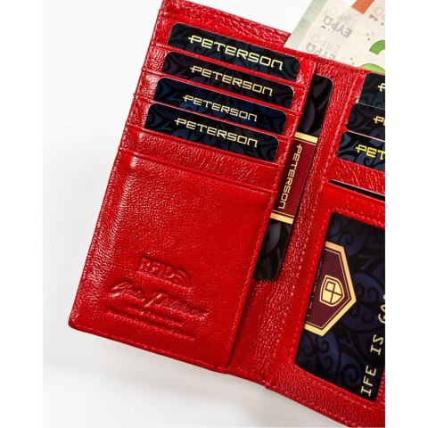 Portfel damski na prezent z ochroną kart RFID - Peterson