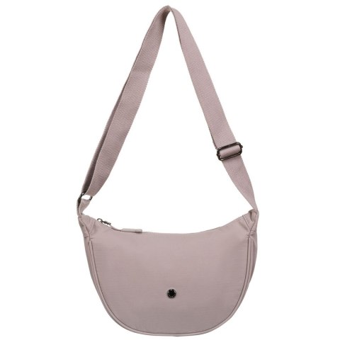 Jednokomorowa listonoszka damska w kolorze lila, odszyta z poliestru - Peterson