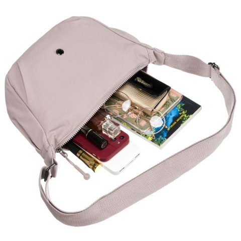 Listonoszka damska w kolorze lila zawieszona na regulowanym pasku - Peterson