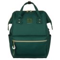 Podróżny plecak damski z poliestru w zielonym kolorze z miejscem na laptopa - Peterson