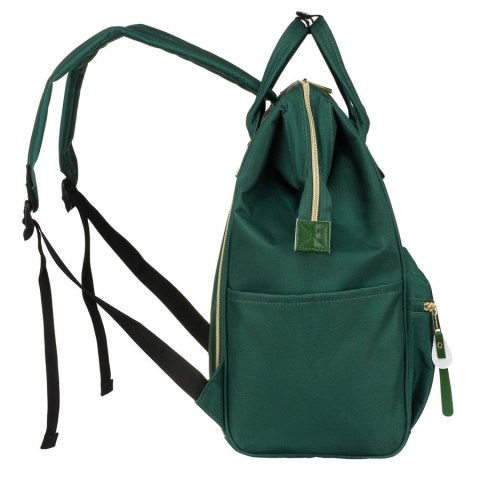 Podróżny plecak damski z poliestru w zielonym kolorze z miejscem na laptopa - Peterson