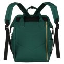 Podróżny plecak damski z poliestru w zielonym kolorze z miejscem na laptopa - Peterson