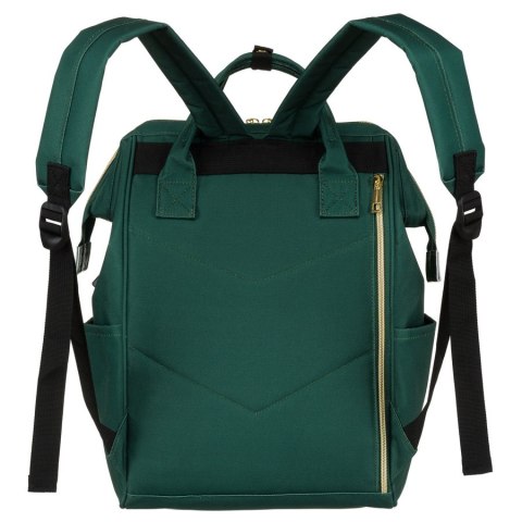 Podróżny plecak damski z poliestru w zielonym kolorze z miejscem na laptopa - Peterson