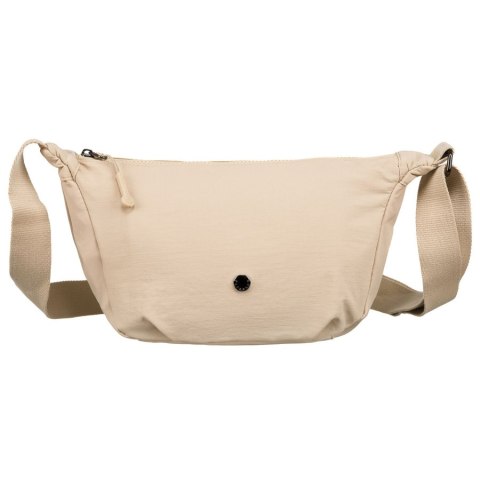 Sportowa listonoszka damska z poliestru w beżowym kolorze - Peterson