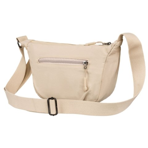 Sportowa listonoszka damska z poliestru w beżowym kolorze - Peterson