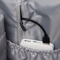 Podróżny plecak damski z poliestru w ciemno-beżowym kolorze z kieszenią na laptopa - Peterson Podróżny plecak damski z poliestru w ciemno-beżowym kolorze z kieszenią na laptopa - Peterson