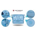 Torba podróżna z wytrzymałego poliestru w błękitnym kolorze - Peterson Torba podróżna z wytrzymałego poliestru w błękitnym kolorze - Peterson