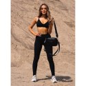 Czarna, klasyczna listonoszka damska crossbody z eko skóry dwa paski w komplecie Peterson