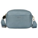 Niebieska listonoszka damska crossbody z wąskim i szerokim paskiem na ramię eko skóra Peterson Niebieska listonoszka damska crossbody z wąskim i szerokim paskiem na ramię eko skóra Peterson