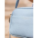 Niebieska listonoszka damska crossbody z wąskim i szerokim paskiem na ramię eko skóra Peterson Niebieska listonoszka damska crossbody z wąskim i szerokim paskiem na ramię eko skóra Peterson