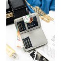 Pojemny, zielony portfel damski ze skóry naturalnej z systemem RFID - Peterson Pojemny, zielony portfel damski ze skóry naturalnej z systemem RFID - Peterson
