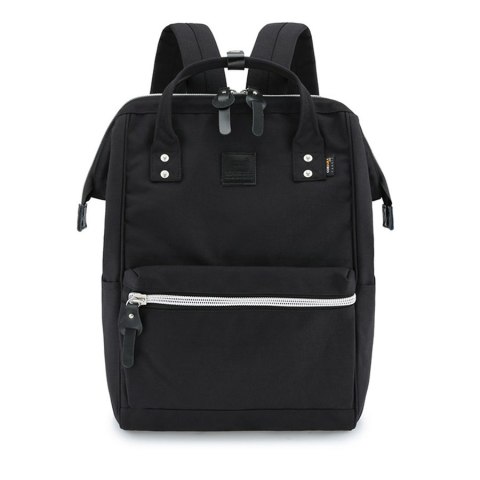 Pojemny plecak w czarnym kolorze z miejscem na laptopa - Himawari