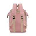 Różowy, stylowy plecak na laptopa z portem USB - Himawari