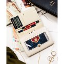 Elegancki portfel damski w kwiaty wykonany ze skóry naturalnej i ekologicznej - Peterson Elegancki portfel damski w kwiaty wykonany ze skóry naturalnej i ekologicznej - Peterson