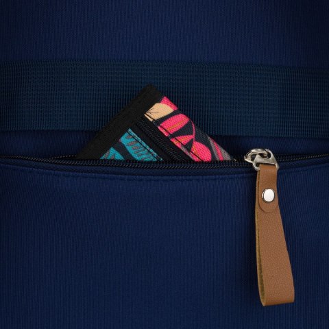 Młodzieżowy plecak szkolny z poliestru w granatowym kolorze z miejscem na laptopa - Peterson