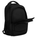 Plecak szkolny z poliestru w czarnym kolorze z portem USB - Peterson Plecak szkolny z poliestru w czarnym kolorze z portem USB - Peterson