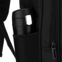 Plecak szkolny z poliestru w czarnym kolorze z portem USB - Peterson Plecak szkolny z poliestru w czarnym kolorze z portem USB - Peterson