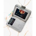 Pojemny, białoniebieski portfel damski ze skóry naturalnej z systemem RFID - Peterson Pojemny, białoniebieski portfel damski ze skóry naturalnej z systemem RFID - Peterson