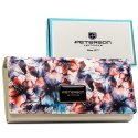 Portfel damski w kwiaty wykonany ze skóry naturalnej i ekologicznej - Peterson Portfel damski w kwiaty wykonany ze skóry naturalnej i ekologicznej - Peterson