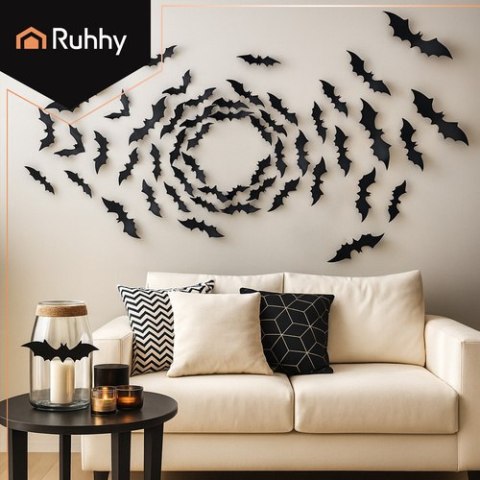 Nietoperz - naklejki 3D - 56szt. Ruhhy 26026