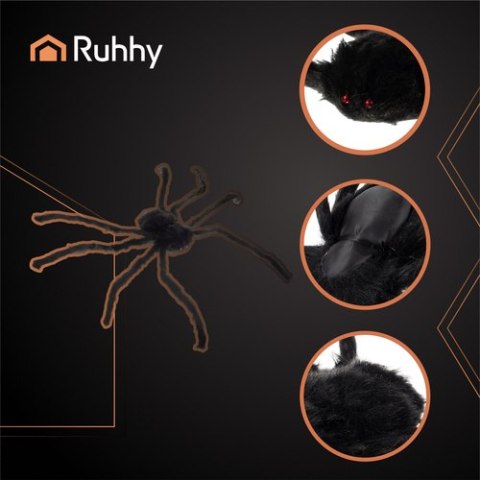 Pająk - dekoracja - 50cm Ruhhy 26029