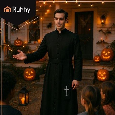 Strój księdza na Halloween Ruhhy 26174 Strój księdza na Halloween Ruhhy 26174