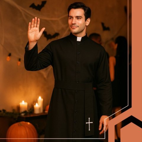 Strój księdza na Halloween Ruhhy 26174 Strój księdza na Halloween Ruhhy 26174