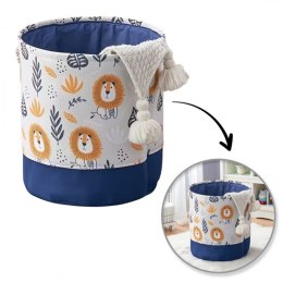 Pojemnik na zabawki kosz, worek na pranie, lwy 40x35cm - OR115