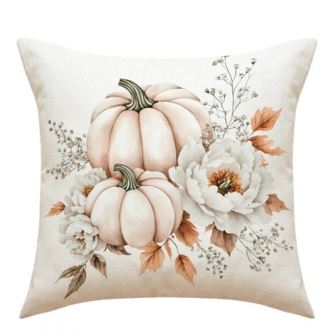 Poszewka na poduszkę 45x45cm piękny druk jesień, dynie - POD239