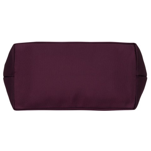 Duża, fioletowa shopperka damska zawieszona na wygodnych uchwytach i doczepianym pasku - Peterson