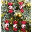 Komplet bombek cukierki na choinkę 6 szt w opakowaniu 8,5cm KSN94