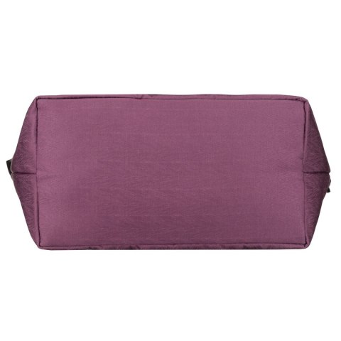 Shopperka damska w fioletowym kolorze, jednokomorowa i zamykana suwakiem z kieszonką zewnętrzną - Rovicky