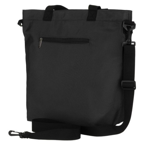 Torba damska z poliestru w ciemnoszarym kolorze zamykana suwakami z kieszenią zewnętrzną - Peterson