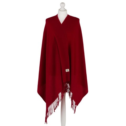 Elegancki, czerwony szalik damski z poliestru - Peterson