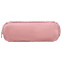 Różowa kosmetyczka z materiału syntetycznego, jednokomorowa - Peterson