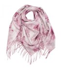 Kwiatowa kobieca chusta szal damski z frędzlami (Różowy)