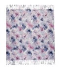 Kwiatowa kobieca chusta szal damski z frędzlami (Szary)