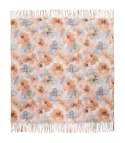 Kwiatowa kobieca chusta szal damski z frędzlami (Żółty)