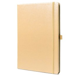 Beżowy notes w formacie B5 zadrukowany w linie - Peterson