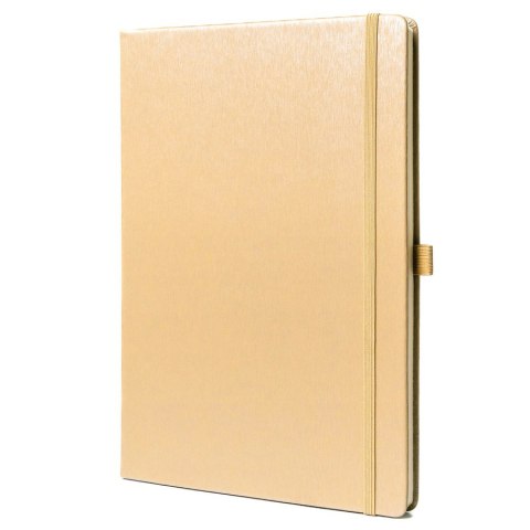 Beżowy notes w formacie B5 zadrukowany w linie - Peterson